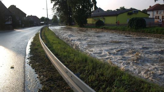 Oberwanie chmury nad Olszyną