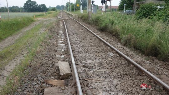 Wykolejenie na linii kolejowej Lubań - Węgliniec