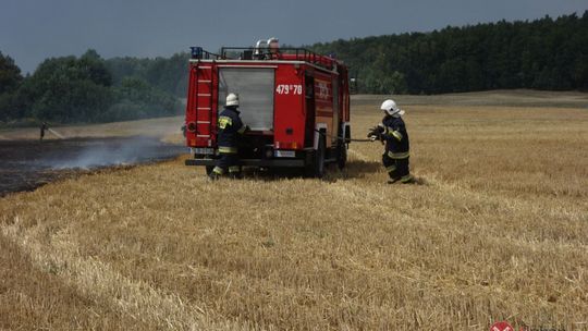 W Siekierczynie spłonęły dwa hektary żyta