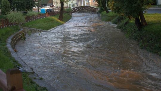 Oberwanie chmury nad Olszyną