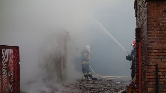 Pożar domu w Rudzicy