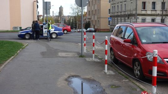 Potrącenie rowerzystki na Kopernika