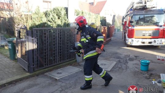 Pożar budynku mieszkalnego na Starolubańskiej