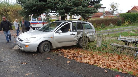 Kolizja na nowo wyremontowanej drodze