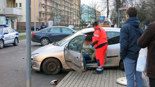 Wypadek na osiedlu