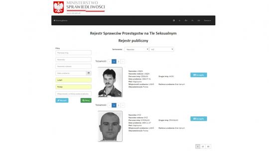 Lista gwałcicieli i pedofilów dostępna w internecie