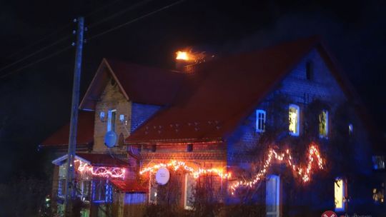 Pożar sadzy w Biedrzychowicach