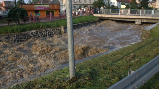 Oberwanie chmury nad Olszyną