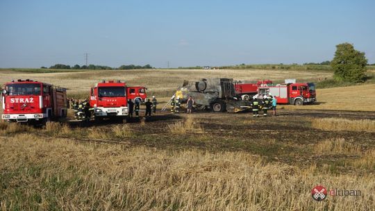 Huk i kłęby dymu nad Zarębą