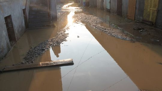 Oberwanie chmury nad Olszyną