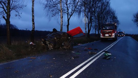 Groźny wypadek na łączniku do autostrady