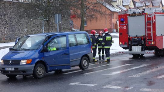 Potrącony na pasach