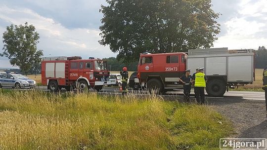 Posadziła dziecko na kolanach i wjechała w drzewo