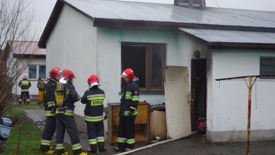 Pożar w lokalu socjalnym