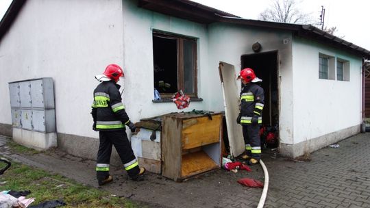 Pożar w lokalu socjalnym