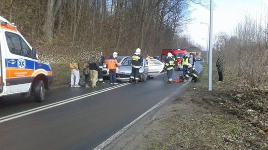 Zderzenie trzech aut