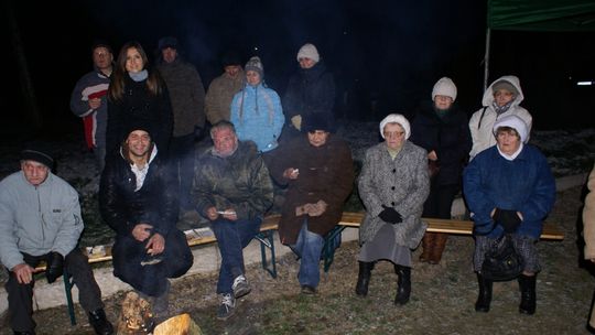 Kolędowanie przy ognisku