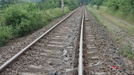 Wykolejenie na linii kolejowej Lubań - Węgliniec