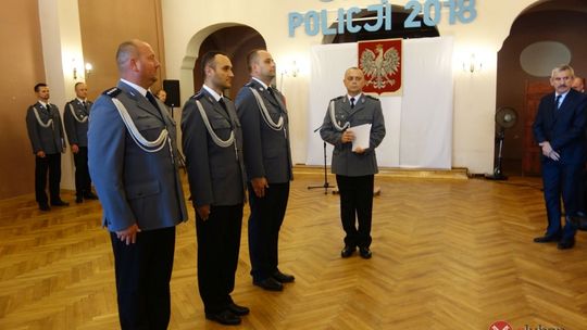 Uroczyste obchody Święta Policji w Lubaniu