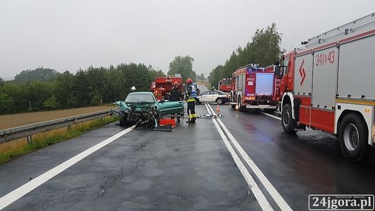 Czołowe zderzenie w Rybnicy