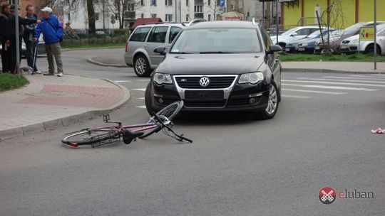 Potrącenie rowerzysty na Lwóweckiej