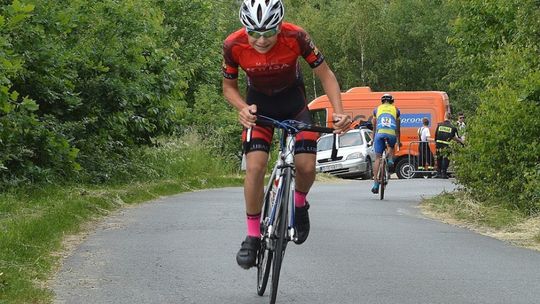 Adrian Górski na podium