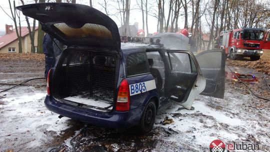 Spłonął policyjny radiowóz