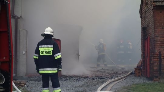 Pożar domu w Rudzicy