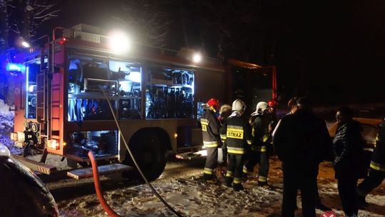 Pożar w  budynku wielorodzinnym