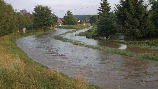 Oberwanie chmury nad Olszyną