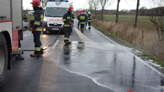 BMW wypadło z drogi