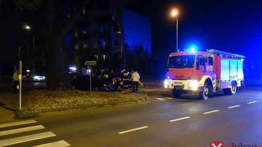 Wypadek z udziałem trzech aut