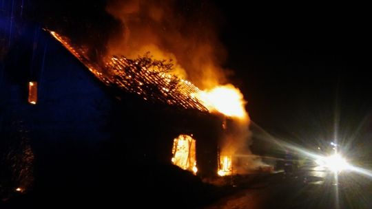 Potężny pożar w Siekierczynie