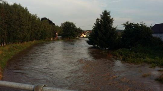 Oberwanie chmury nad Olszyną