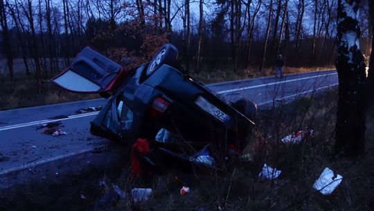 Groźny wypadek na łączniku do autostrady